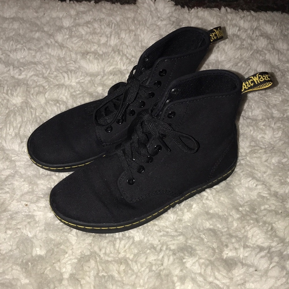 Black Doc Martens AirWair booties
